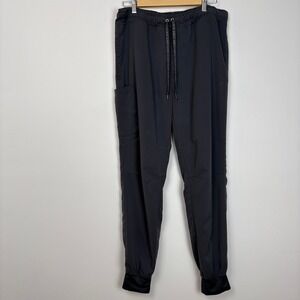 Roth Wear Mens Bowen Jogger Scrub Pants Size‎ Large Pewter Cuffed Ankles Stretch